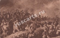 Наша пехота отбивает аттаку прусской кавалерии