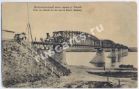 Красноярск. Железнодорожный мост через реку Енисей.